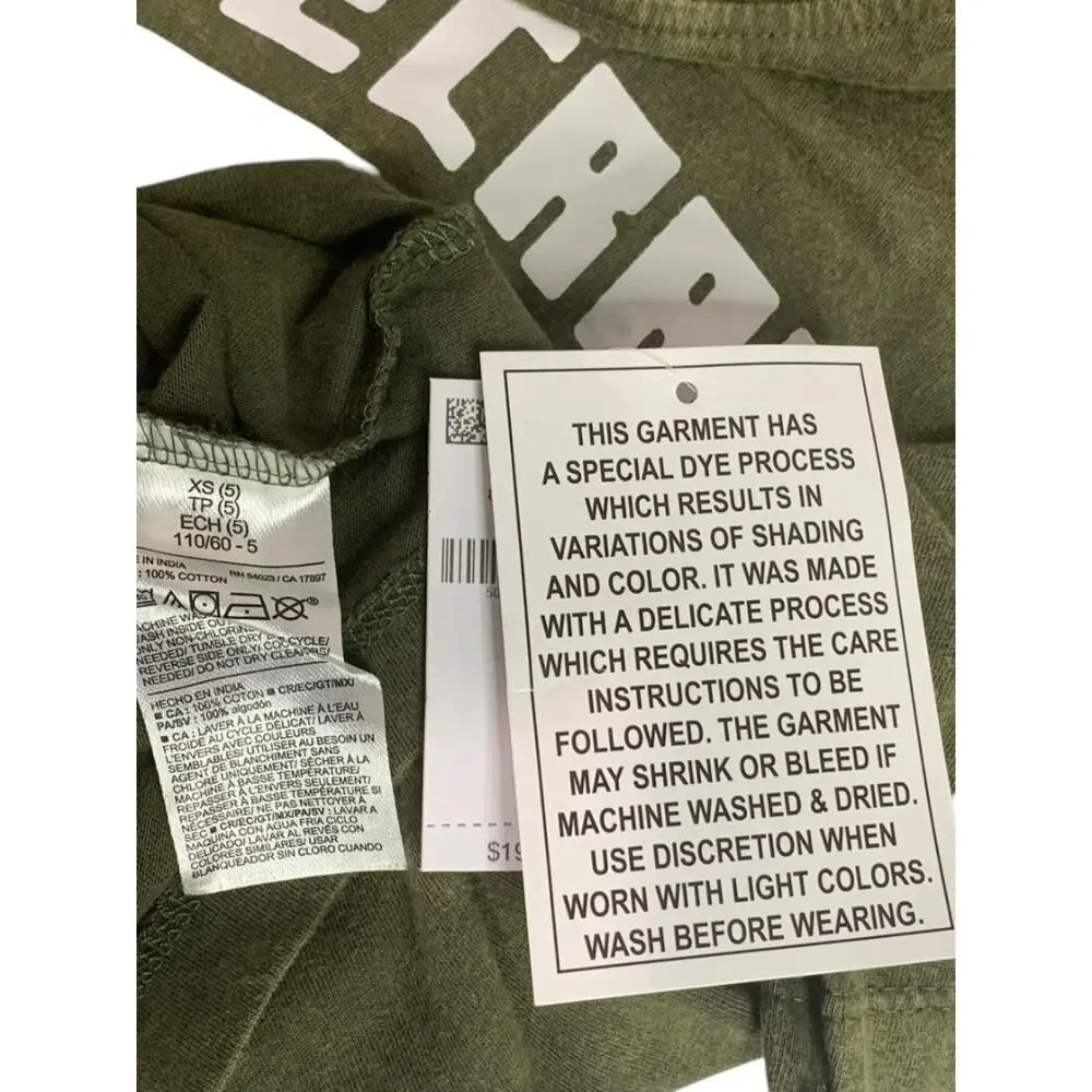 Size XS Minecraft Boys New Best Buddies Army Green Tshirt